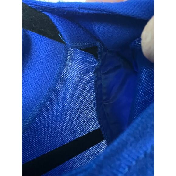 Vintage Brownstone Studio New York Shift Dress Blue Button Up Career Size 14 - Picture 7 of 10